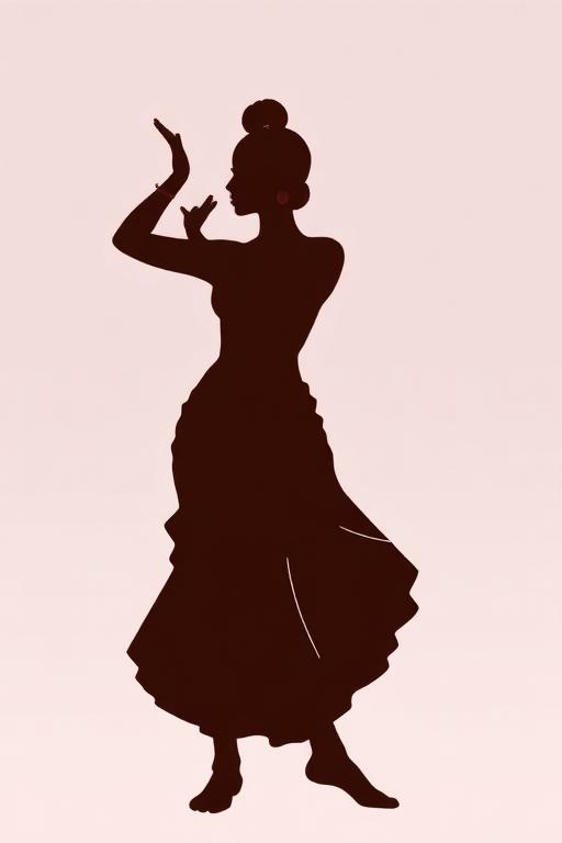 Classical dancer silhouette